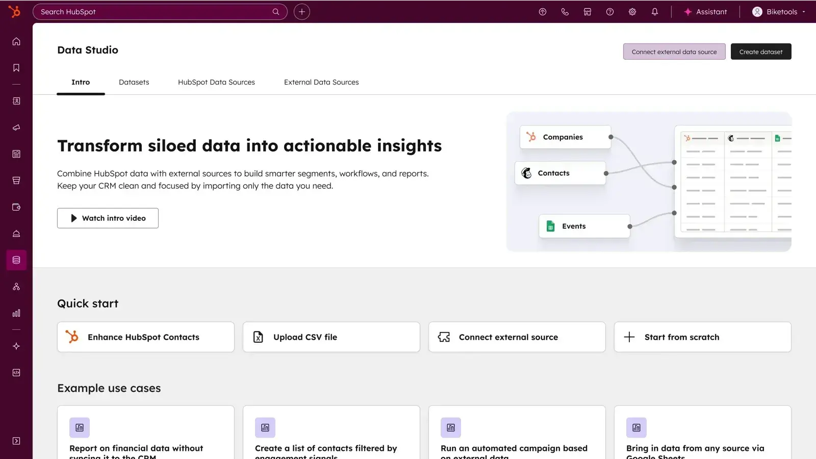HubSpot data CRM